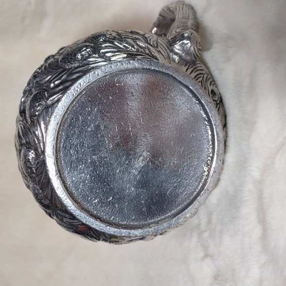 Decorative Silvertone Pitcher - Picture 4 of 10